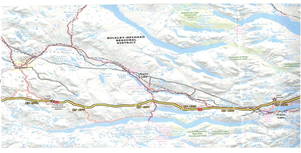 Here is a map of the pipeline route in