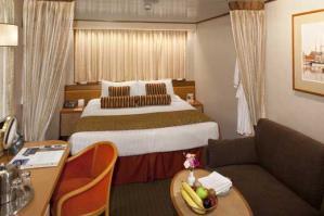 EXTRA LARGE STATEROOMS Interior : Approx. sq. ft. Ocean View : Approx. - sq. ft. Lanai : Approx.