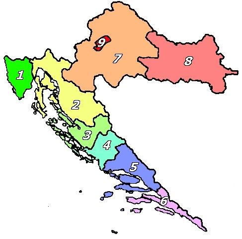 In the following subparagraphs more detailed information about the Dalmatia Dubrovnik Region will be given since this report focuses on this part of Croatia. Figure 2.