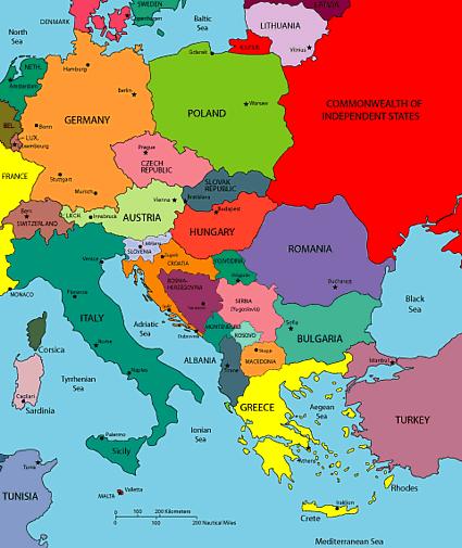 Map of the Region Slovenia CROATIA Bosnia &