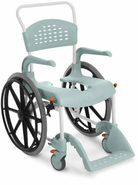 Etac Clean 24" This variant of Etac Clean is suitable for those who can operate the chair independently and want to maximise their mobility.