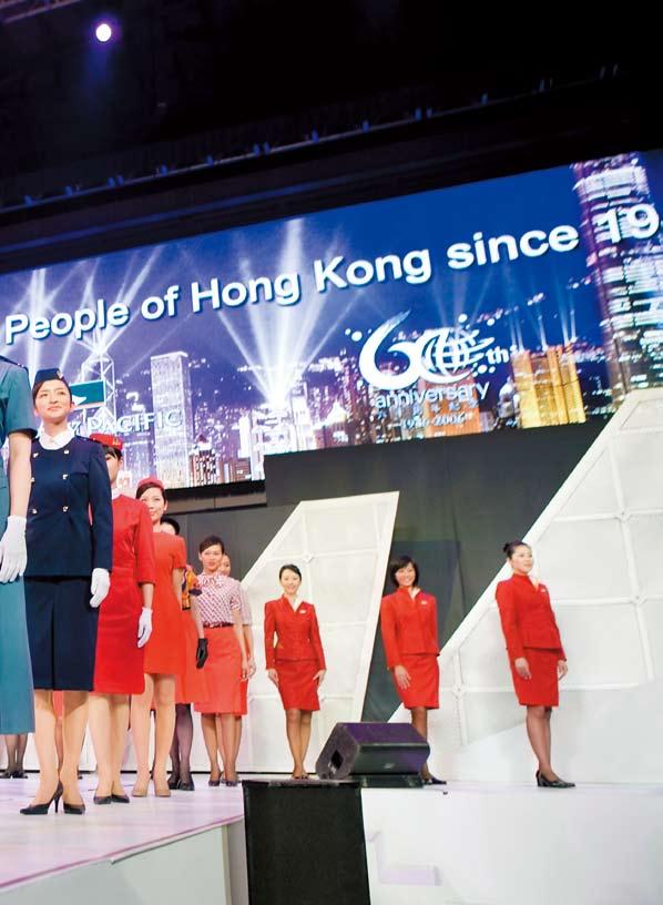Cathay Pacific s popular fashion show Walking on Air showcases our stylish uniforms from 1946 to the present.