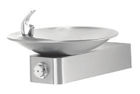 00 7 1011 Hi-lo, barrier-free, stainless steel, w/round sculpted bowls and in-wall mounting plate Requires items listed below 1011 Hi-lo, barrier-free, stainless steel, w/round sculpted bowls 2565.