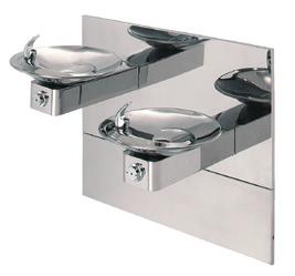 HYDRATION EQUIPMENT :: 2018 1011HPSMS 1025 1047 1107L 1109FR WALL MOUNTED MODELS * CONTINUED 1011HPSMS Same as 1011MS in high-polished stainless steel w/in-wall mounting system Requires items listed
