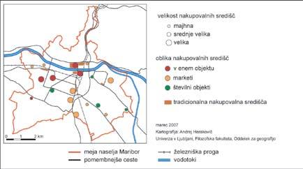 Oskrbne funkcije v organizaciji mestnega prostora na primeru Maribora 4.