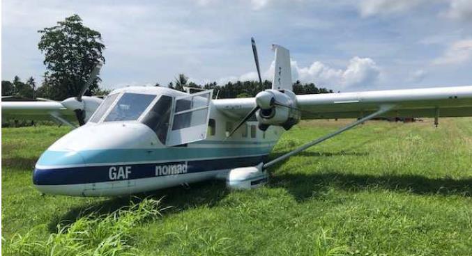 Nomad N22C landing gear malfunction-aircraft landed with wheels retracted Occurrence details On 8 December 2017, at 00:17 UTC 1 (10:17 local time), an Australian registered GAF Nomad N22C aircraft,