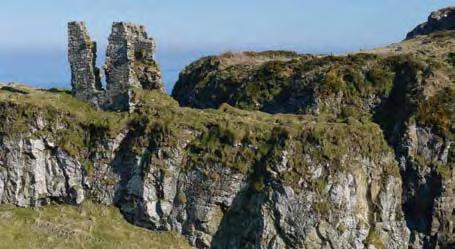 Ruins of Dunseverick Castle The trail ascends over a further 850 m to reach Contham Head.