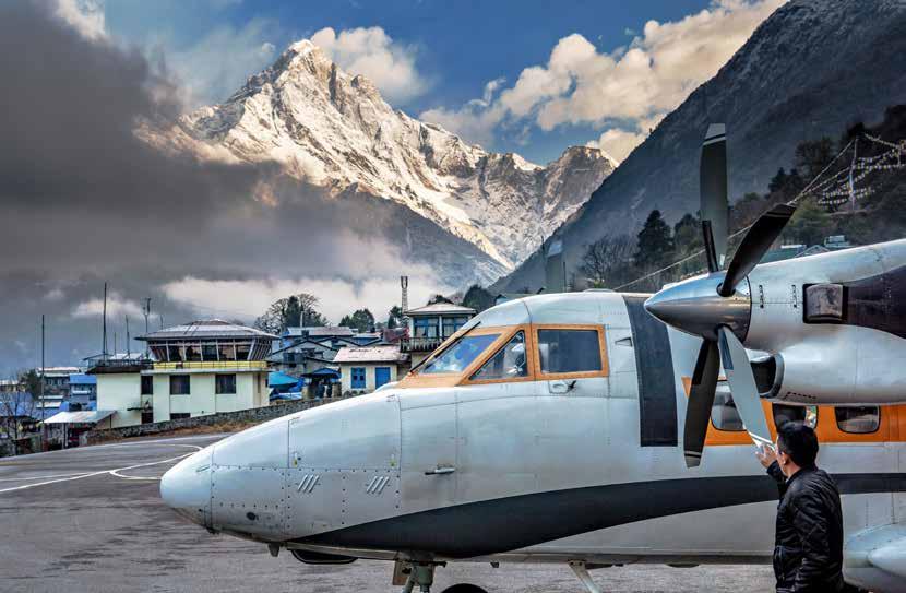 (B,L,D) Day 16 Fly Lukla to Kathmandu We rise early this morning to be ready for our exciting 45-minute STOL aircraft mountain flight back to Kathmandu.