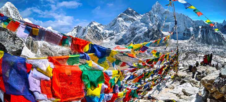15 Mount Everest and Nuptse from Kala Patthar It is said that every person should travel to the Himalaya once in their life, however many people return again and again, and it s not just for the