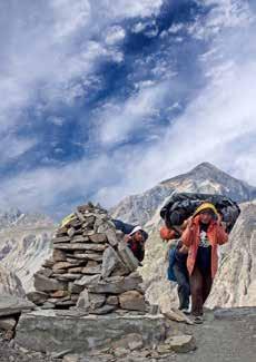 10 Trek to Namche (3440m) DAY 11 In Namche DAY 12 Trek to Tengboche Monastery (3800m) DAY 13 Trek to Khumjung (3700m) (visit Hillary School and Khunde Hospital) DAY 14 Trek to