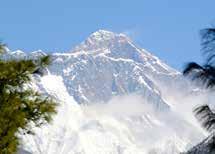 We enter the Sagarmartha National Park near Monjo, and stop to view the 3D model of the Everest region. Sagarmartha literally means Forehead in the Bluer Sky and is the Nepali name for Mount Everest.