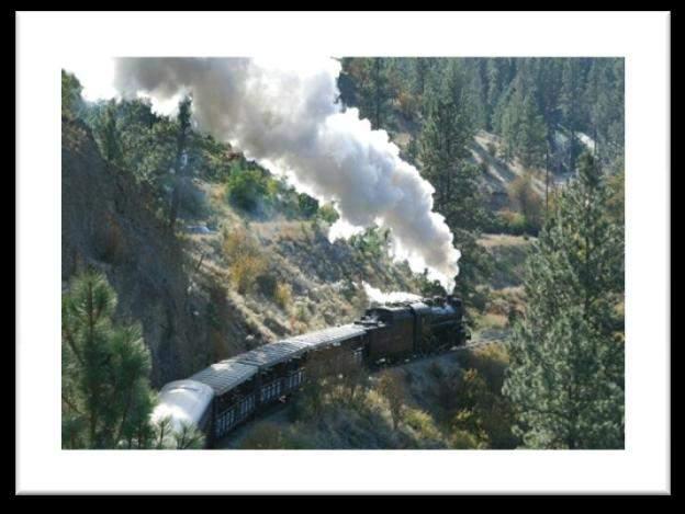 Day 3 / Jun 08 Osoyoos Summerland (B,L) Breakfast at your hotel. We will depart for Summerland to visit Kettle Valley Steam Railway.