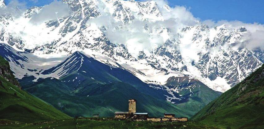 rivers and lakes, majestic alpine plateaus next to UNESCO heritage sites Winter in Svaneti offers ideal ski slopes, 6 months of permanent snow, elevation range of 1400 2500m, and Olympic standard