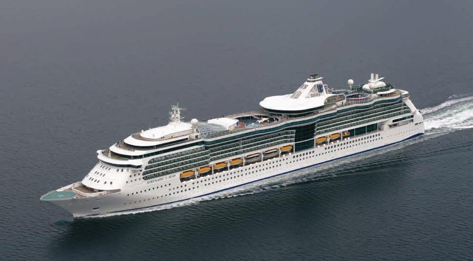 ENHANCED Serenade of the Seas Passenger Capacity: 2,110 Total Crew: 859 Draft: 26.7' Speed: 25 knots (28.
