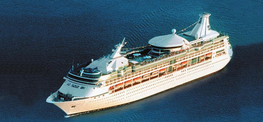 Jewel of the Seas, a dazzling Radiance-class ship, combines sleek swiftness, panoramic vistas, and wide-open spaces for the ultimate cruise getaway.