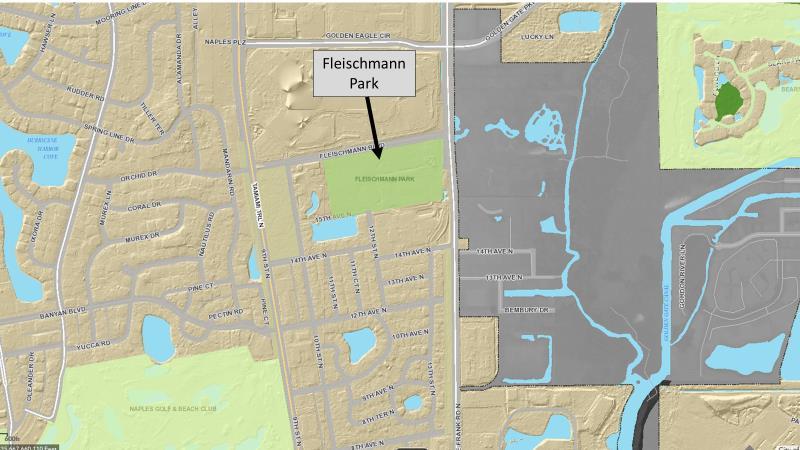 Staff Site Analysis Fleischmann Park consists of 26.05 acres of land within the northern section of the Lake Park Neighborhood as shown in the image below.