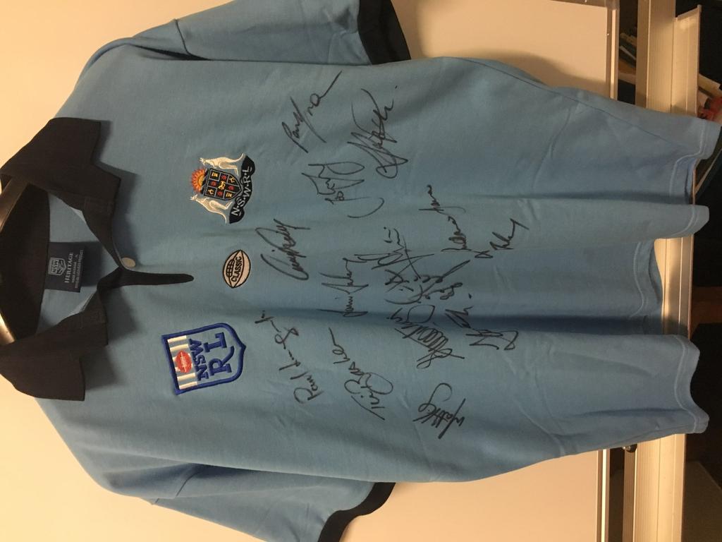 RETRO NSW STATE OF ORIGIN JERSEY signed by legends