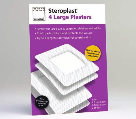Large Plasters Perfect for large cuts and grazes on children and adults Thick pad cushions and
