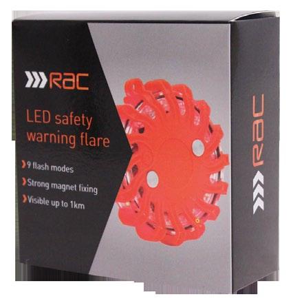LED safety warning flare Alert other motorists to your whereabouts and prevent potential accidents with this bright