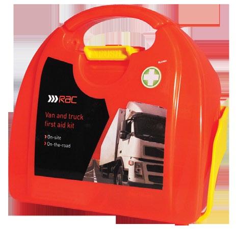 Van & truck first aid Contains all the HSE recommended first aid components for travelling employees, supplied in a sturdy storage case with mounting bracket allowing it to be screwed into the cab.