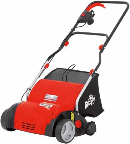 10 SCARIFIER/LAWN AERATOR 11 GRASS TRIMMERS ERV 1400-35 Item No 76007206 Powerful 1400W TURBO POWER ENGINE with excellent traction and