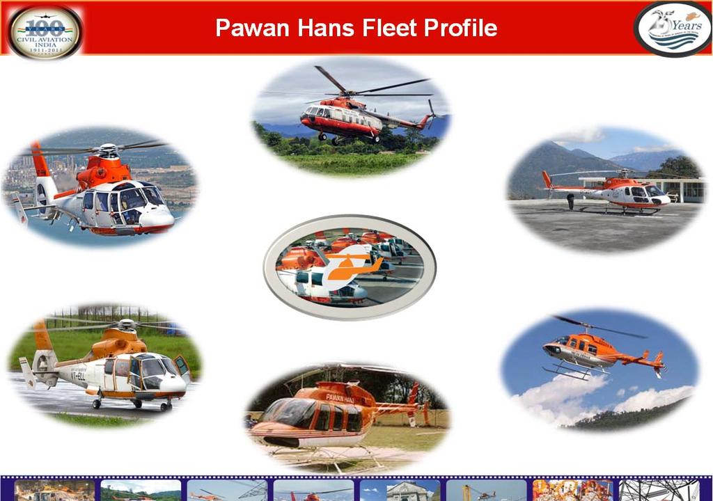 Pawan Hans Fleet Profile Dauphin N3 Mi - 172 AS 350 B3 Dauphin N Bell 206L4 Bell 407 Pawan Hans Fleet Profile Fleet Type No's No.