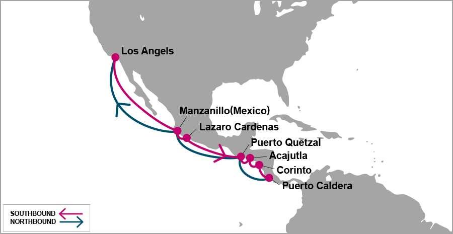 MAREX: Margarita NEO-Express Service Los Angeles TUE/WED Yusen Terminal Inc. Manzanillo (Mexico) TUE/WED SSA Mexico S.A. De C.