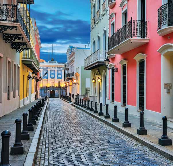Tropical Escapes TO SAN JUAN AND BEYOND AN ISLAND STATE OF MIND Begiig ad edig i the colorful city of Sa Jua, these leisurely