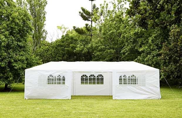 New Monxton Marquees Available for Hire Ideal for garden parties and we have two available. Size: Height 260cm x width 300cm x length 900cm. Weight: 41.