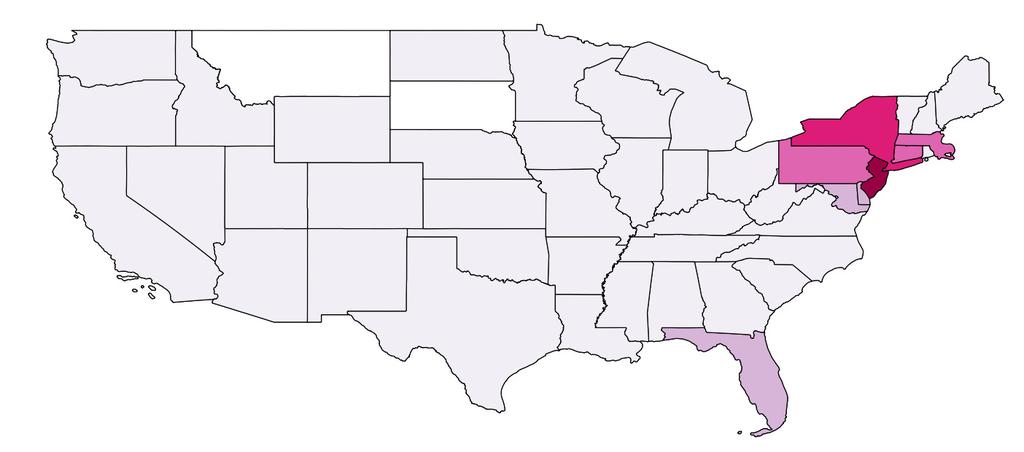 Top States for Rest Stoppers Color