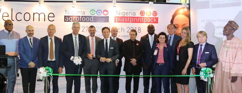 plastprintpack Nigeria 2018 was officially opened on 27 March by: H.E. Mr Robert J Petri, Ambassador of the Kingdom of the Netherlands to the Federal Republic of Nigeria H.E. Mr Ingo Herbert, Consul General of the Federal Republic of Germany to Lagos H.