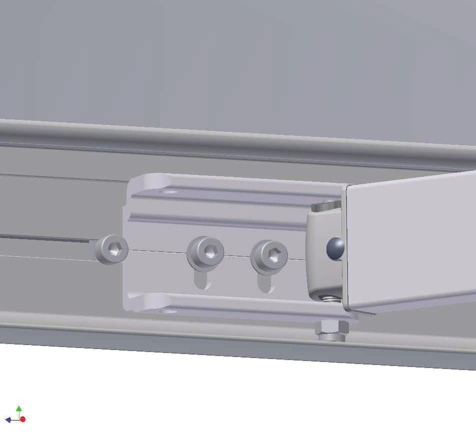 3.3 Adjusting the inclination of the awning Adjustment of the arm inclination: Half extend the awning. Loosen both lateral bots of the bracket with a allen key SW 8.