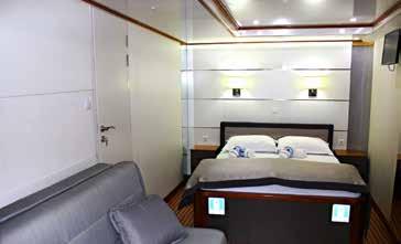 provide fire-proof doors Air-conditioned upper deck dining room with bar area and LCD TV PA system for announcement by captain or cruise
