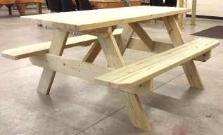 To suit your requirements, we can customize our picnic tables to various lengths or shapes,