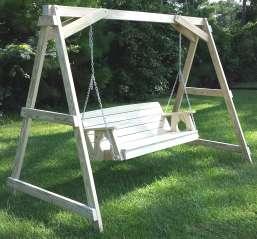 The swing can be ordered with a 4 ft.