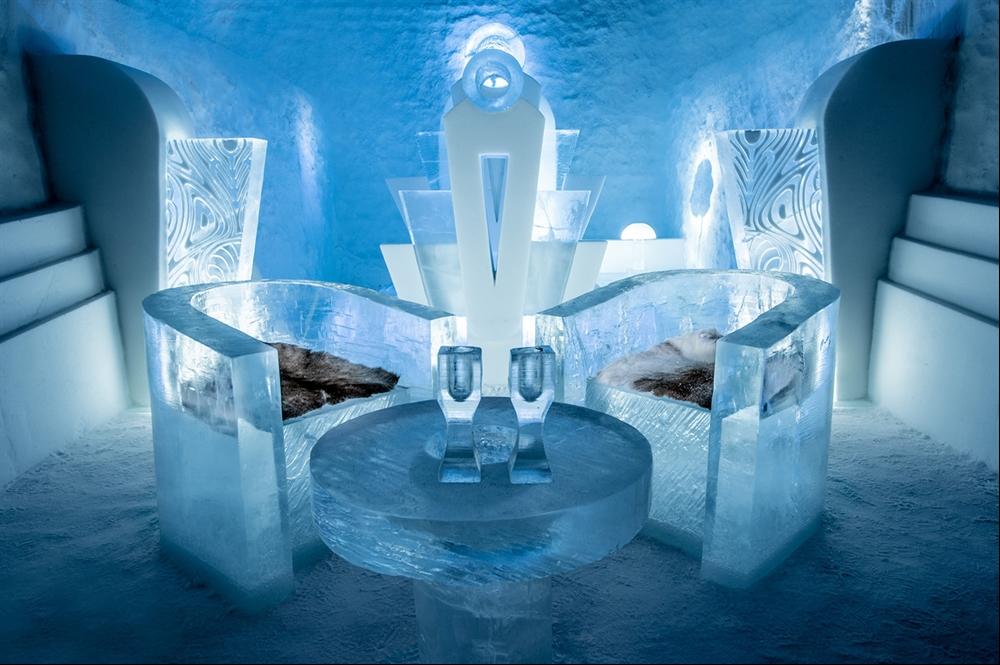 Enjoy the excellent IceHotel breakfast prior to pick up for your snowmobile adventure in the arctic wilderness.