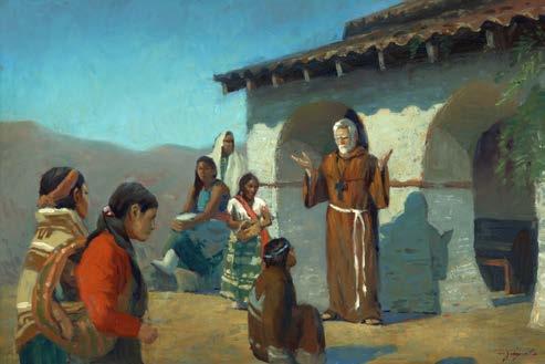 Life in a Mission The missionaries, along with helpers and a few soldiers, instructed the American Indians in the Catholic faith.