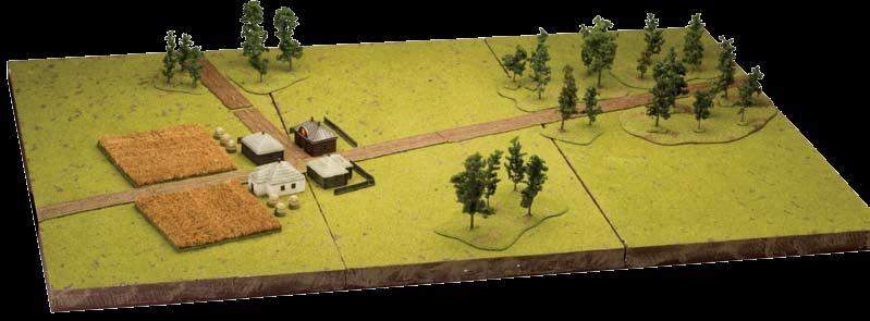 When placing terrain, group similar pieces together, such as trees or buildings. This helps the landscape look more natural.