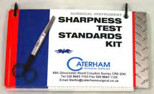 materials for testing various surgical instruments from