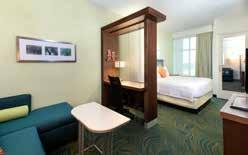 amenities & services The all-suite SpringHill Suites will be a hotel experience infused with space and style designed to appeal to business and leisure travelers who seek stylish, fun and spacious,
