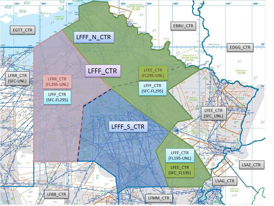 3. ATC units description The ATC unit in charge of FIR and UIR airspaces under the responsibility of Paris ACC is Paris Control and consists in two primary sector (LFFF_CTR and LFFF_F_CTR).