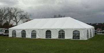 00 Tent Size Colours Available Seating Capacity Weekend Rate Additional Day