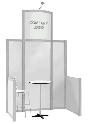 NETWORKING POD 2.3m x 1.15m This is a fantastic opportunity for new or smaller industry partners to have a presence at the conference.