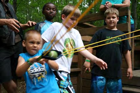 Adventure Alley Baloo s Cave Climbing - Webelos Only Crockett s Glen Shooting Sports Fort Akela Huck Finn s Waterfront Kahn s Kabin Lost Ship Treehouses Advancement During each camp session, there
