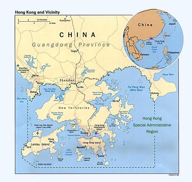 Along with Kowloon Peninsula and the New Territories, it has been part of the Special Administrative Districts of the People s Republic of China since 1 July 1997, having been handed over by Britain.