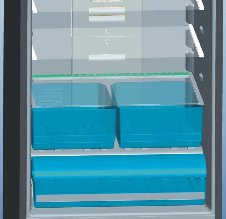 Note: While placing the ice box in the freezer, place in a horizontal position. Otherwise the water in the ice box can be spilt.