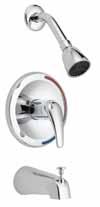 Classic Tub & Shower Single Control Tub & Shower Kits MODEL# DESCRIPTION APPROVALS CL - 730C Tub & Shower Trim, Slip on Diverter Spout, Metal Lever Handle, Pressure Balance Valve, CC & IP, Less
