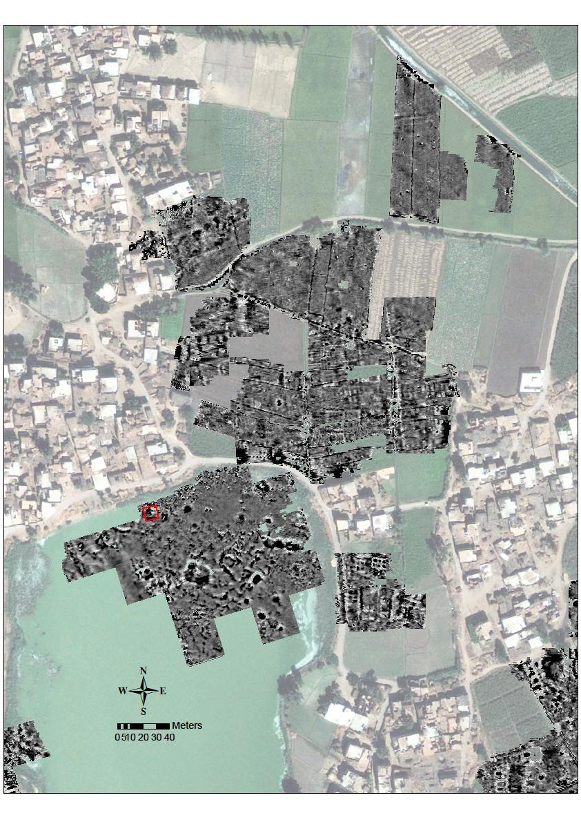 Figure 2 Map of northern Kom Ge if (including the area of the Hellenion, the Greek sanctuary complex) with