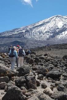 Trek approx 18km / 7-9 hrs somewhat overgrown in places and it is often wet and muddy underfoot. Night camp: Machame Camp (3100m).