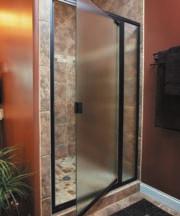 Thinline 136/736 Symmetry Glass Oil Rubbed Bronze Thinline enclosures emphasize more glass and less metal for a spacious appearance.